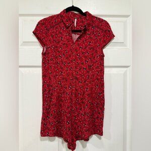 Free People Floral Romper